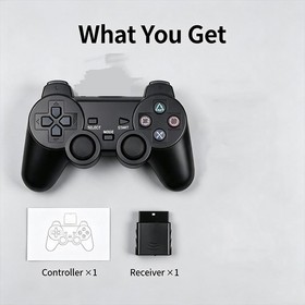 Wireless Controller For Sony PlayStation PS2 2.4GHz Dual Vibration Twin Shock