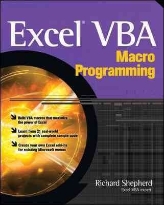 Excel VBA Makropro Programmierung, Taschenbuch von Shepherd, Richard, wie neu gebraucht, F...