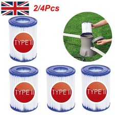 2/4x Type II Size 2 Pool Filter Cartridge For Bestway Flowclear Pool BW58094
