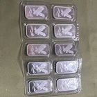 10 oz SilverTowne Eagle Silver Bars 10x 1 oz .999 Fine Silver Sealed Sheet