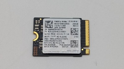 Samsung 256GB NVMe M.2 PCle SSD Gen 3x4 PM991a Dell P/N: VT6KM | eBay