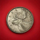 Semi Key 1948 Canada 🇨🇦 25c Silver Quarter George VI Nice Lightly Circulated