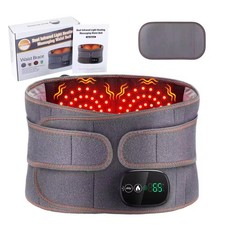 Massage Waist Belt Electric Infrared Heated with Back Support Vibration Massager