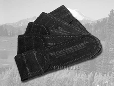 Case xx 5 Small Black Suede Leather Pouch for Pocket Knives 9066