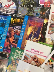 HUGE LOT of 100+ Video Game Manuals  SEGA CD NES SNES GAMECUBE SONIC SUPER MARIO