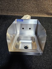 Universal HS-12SS - 12" x 16" Wall Mount Hand Sink with Faucet and Side Splash