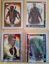 Lot of 4 2025 Topps Chrome Marvel Deadpool Diamond Parallel Cards