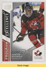 2020-21 Team Canada Juniors Program of Excellence Justin Sourdif #144 READ 5gf