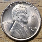 1945 D Lincoln Wheat One Cent 1c Coin Red BU #AB502