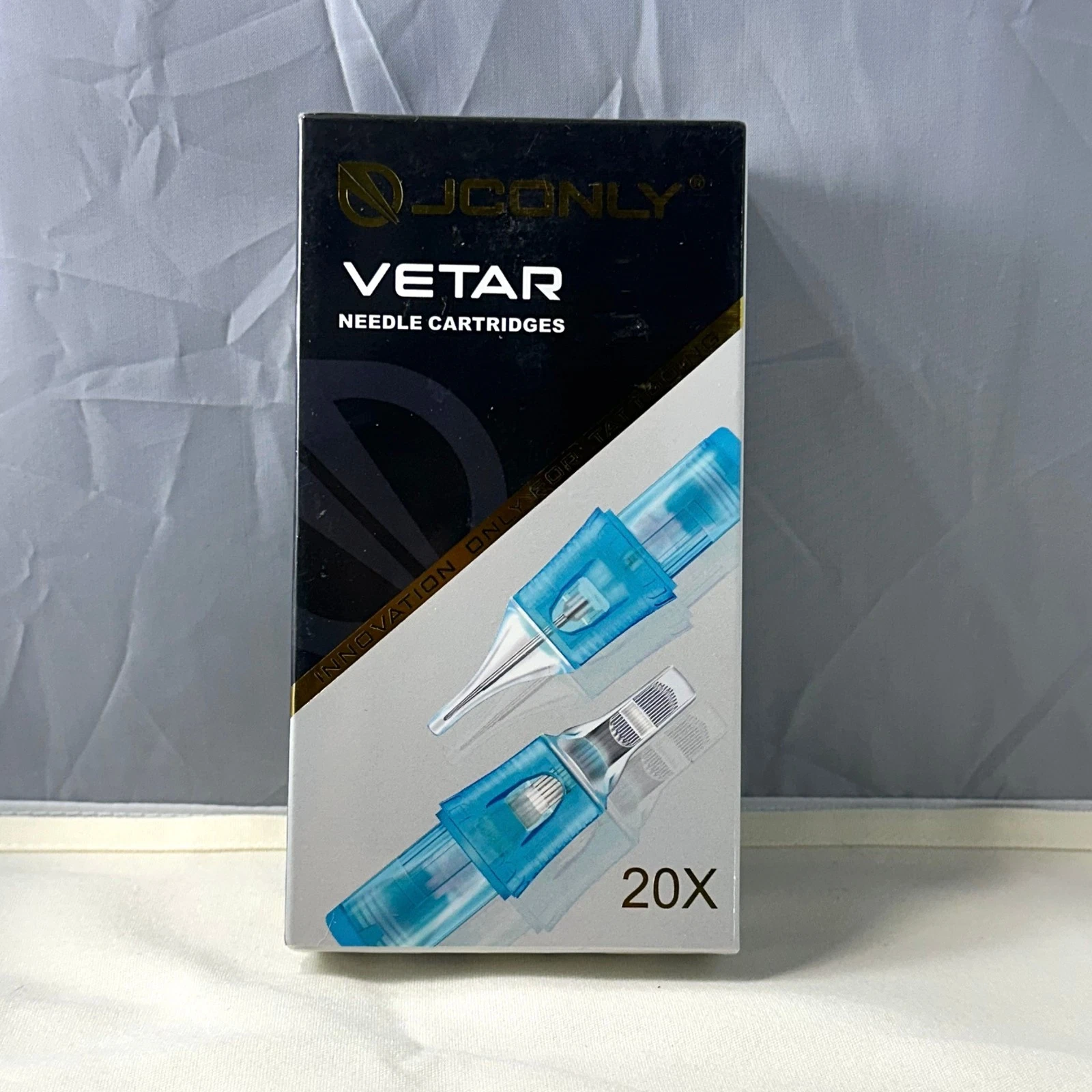 JCONLY Vetar Needle Cartridges 20pcs .25mm Diameter Taper .5mm NEW sealed - product detail image 1