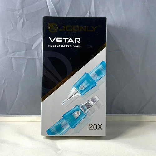 JCONLY Vetar Needle Cartridges 20pcs .25mm Diameter Taper .5mm NEW sealed - product listing photo