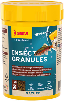 Sera Insect Granules Nature 100ml - langsam sinkendes Softgranulat Granulat