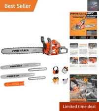 68CC 2-Cycle Top Handle Gas Powered Chainsaw 24 Inch 20 Inch Petrol Handheld ...