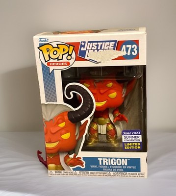 2023 SDCC Funko POP! DC Justice League TRIGON Official CON STICKER 473