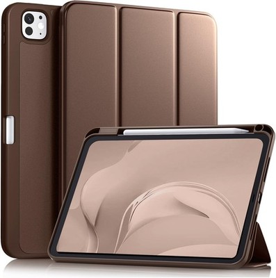 Case for iPad Pro 11 Inch (M5/M4) 2025/2024 with Pencil Holder and Trifold Stand
