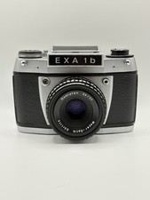 EXA 1b 35mm SLR Film Camera w/ Meyer-Optik G rlitz Domiplan 50mm f/2.8 Lens