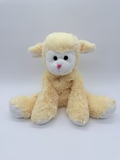 Hug Fun small white cream plush sheep lamb Stuffed Animal Toy 10"