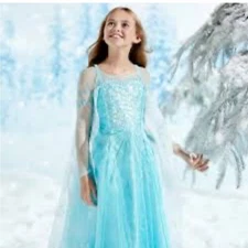 Frozen Elsa Princess Dress Costume Dress Up Gift New with tags Age 3+ (Size 3/4)
