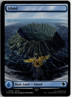 Island 0479 Land Chocobo Track Foil Final Fantasy Promo MTG Magic Card - NM FOIL