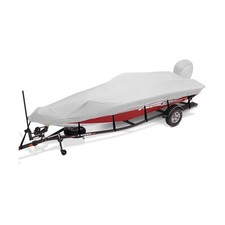 Trailerable Boat Cover 17-19ft with Motor Cover 900D Waterproof UV-Proof