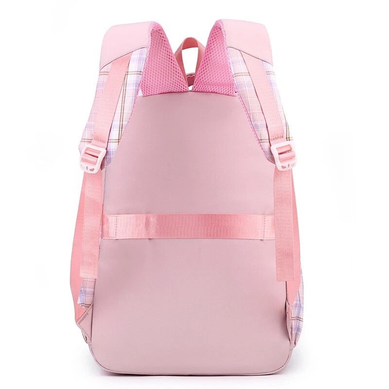 White Large Capacity Travel Backpack for Girls - Waterproof School Bag with Detachable Pencil Case main image 1
