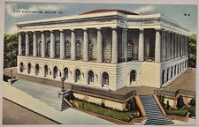 City Auditorium Macon Georgia Vintage Linen Postcard Unposted City Auditorium Macon Georgia Vintage Linen Postcard Unposted