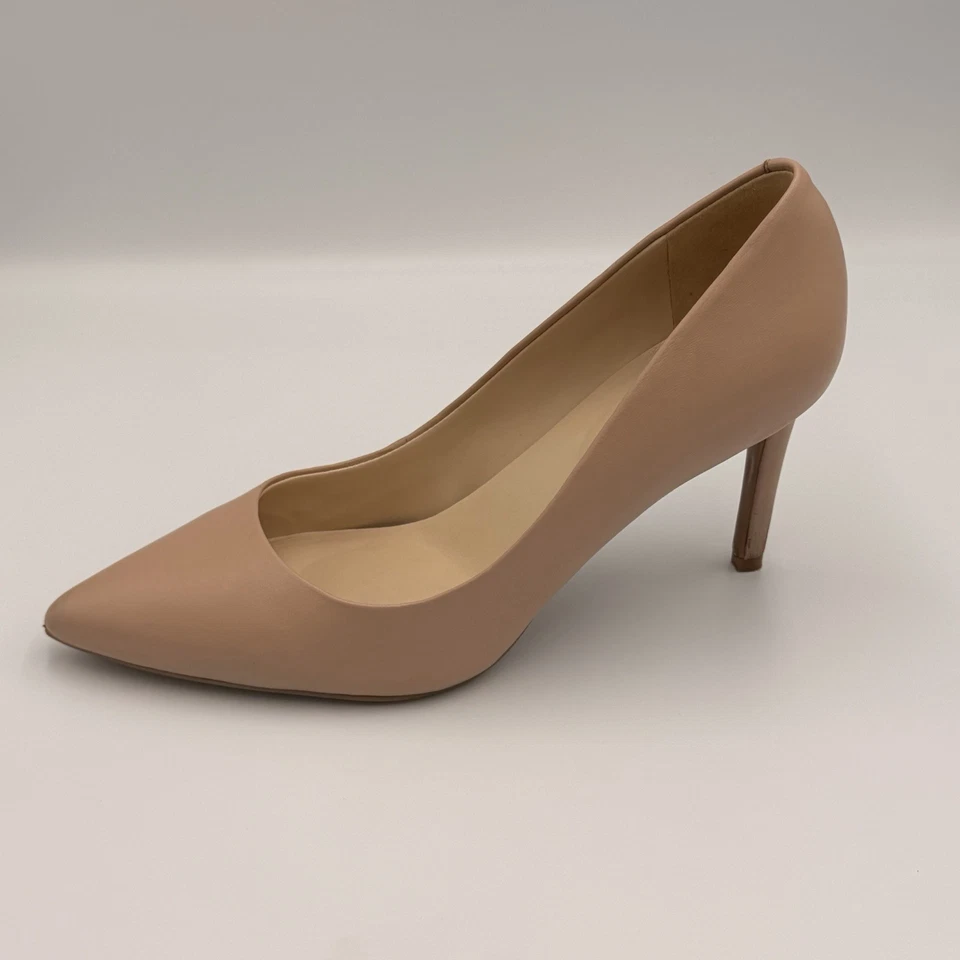 Nine West 8M Beige Pumps Womens Neutral Career Classic Versatile 4 Inch Heel - Image 2 of 4