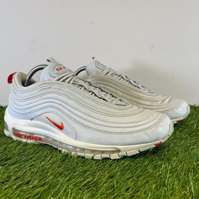 Nike Turnschuhe Größe 9 Herren Weiß Air Max 97 Pure Platinum Team Laufschuhe