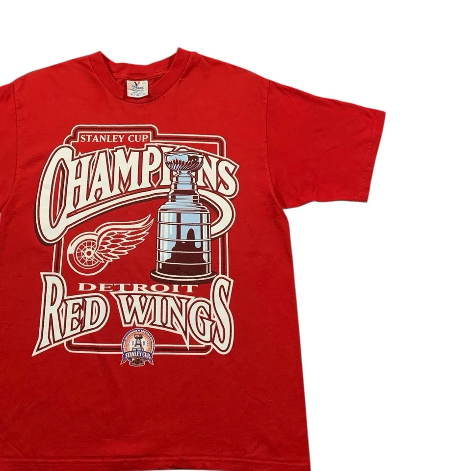 Vintage Detroit Wings NHL Stanley Cup Champions T Shirt Size Large - Image 2 of 4