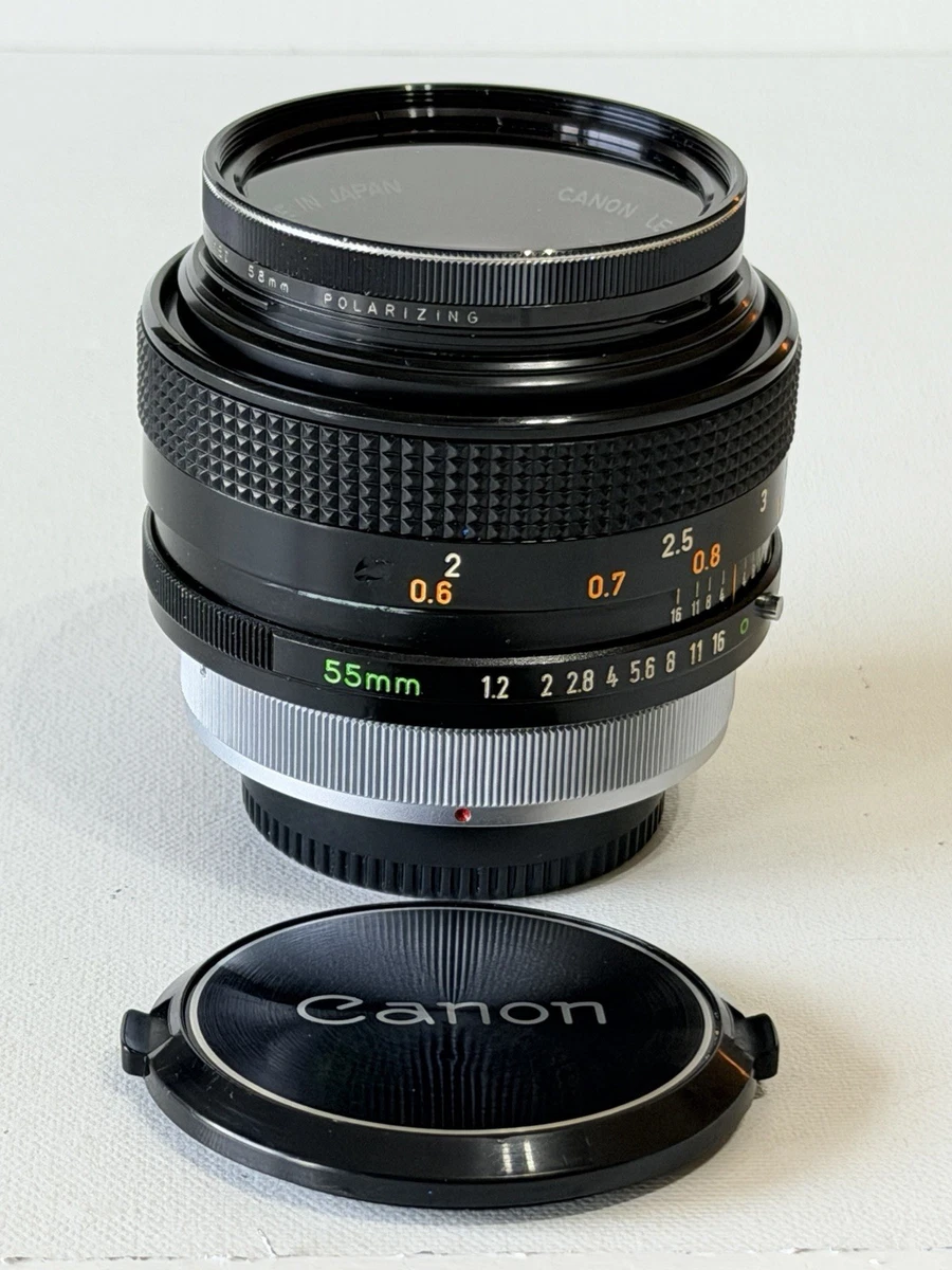 【整備＆テスト済】動作◎ Canon New FD 50mm F1.2 674 Canon New FD NFD 50mm f1.2 L [Near MINT] MF Standard Lens From