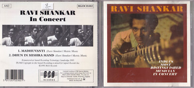 Ravi Shankar   In Concert CD BGO Records