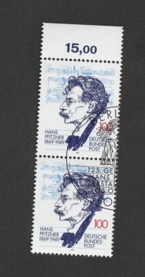 2 Briefmarken 1994 Mi. 1736 Hans Pfitzner gestempelt Ersttag