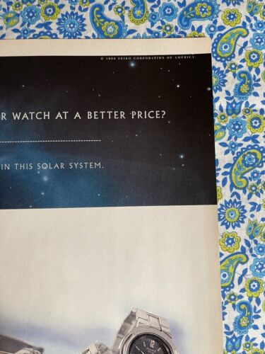 Vintage 1998 Pulsar Solar Watch Print Ad Discover Your Own Star - Picture 3 of 7
