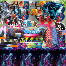 GODZILLA KING KONG plate birthday party supplies favor centerpiece decoration