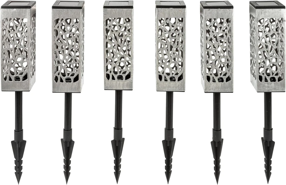 Solarleuchten Argento 6er-Set LED Solar Gartenstecker Garten Beleuchtung Deko - Bild 4 von 4