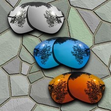 Blue Chrome Red Orange Polarized Lenses Replacement For-Oakley Beckon OO9125