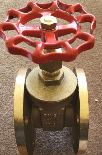 New- ECON® Gate Valve Fig. 275/CC491k/Bronze Disc/ PN16 /DN50/2"Brass Flanged - Picture 3 of 10