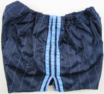 Adidas vintage 1980s pinstriped navy nylon shorts Hose soccer West