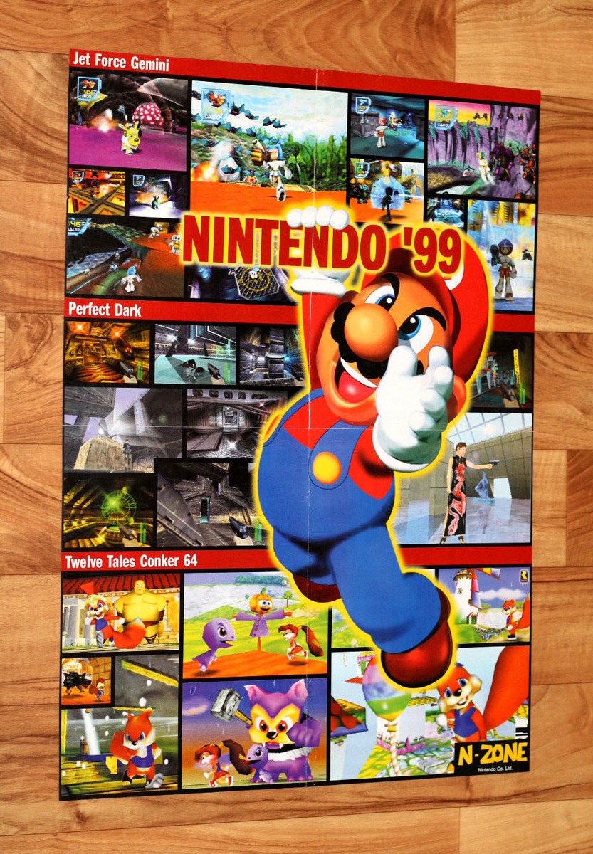 Twelve Tales Conker 64 Jet force Gemini Mario Zelda Poster 58x42cm
