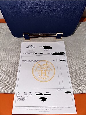 HERMÈS GETA BAG IN NAVY BLUE | eBay