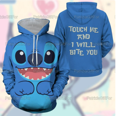 Stitch Face 3D HOODIE The Mother Day Gift US Size Christmas Gift Halloween Gift