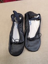 Capezio New Teknik 200 Ballet Slipper Black Full Sole Dance New 4.5C