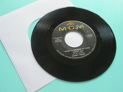 SANDY POSEY - WHAT A WOMAN IN LOVE WONT DO / SHATTERED 7'' SINGLE 1967 MGM K13702