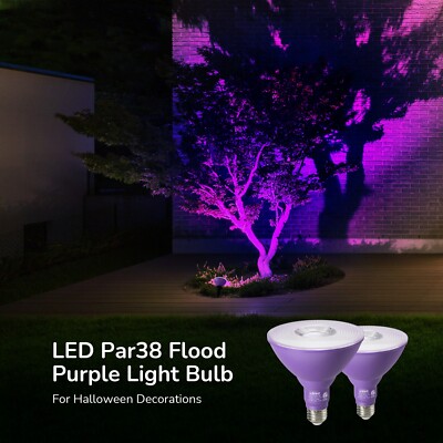 EDISHINE Dimmable PAR38 Purple Flood Light Bulbs LED Light Bulb