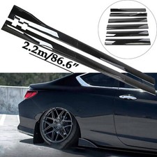 86.6 Gloss Black Sideskirts Extention Body Kit For Hyundai Genesis Coupe