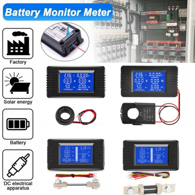 AC DC LCD-Panel Digital Power Watt Meter Monitor Spannung Voltmeter Amperemeter