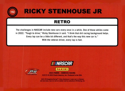 2023 Panini Donruss Racing silver parallel Pick from list - Picture 296 of 386