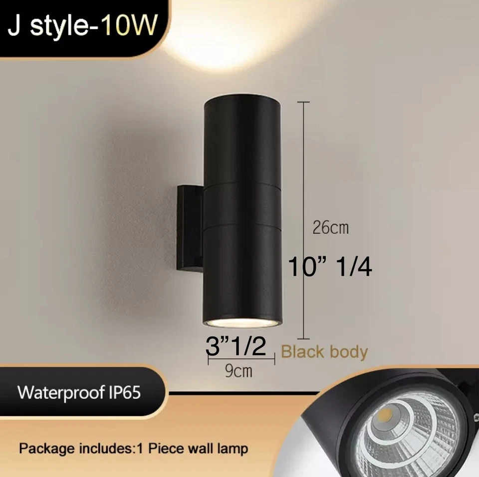 壁灯户外庭院前门廊防水 2 件 — 第 2/4 张图片