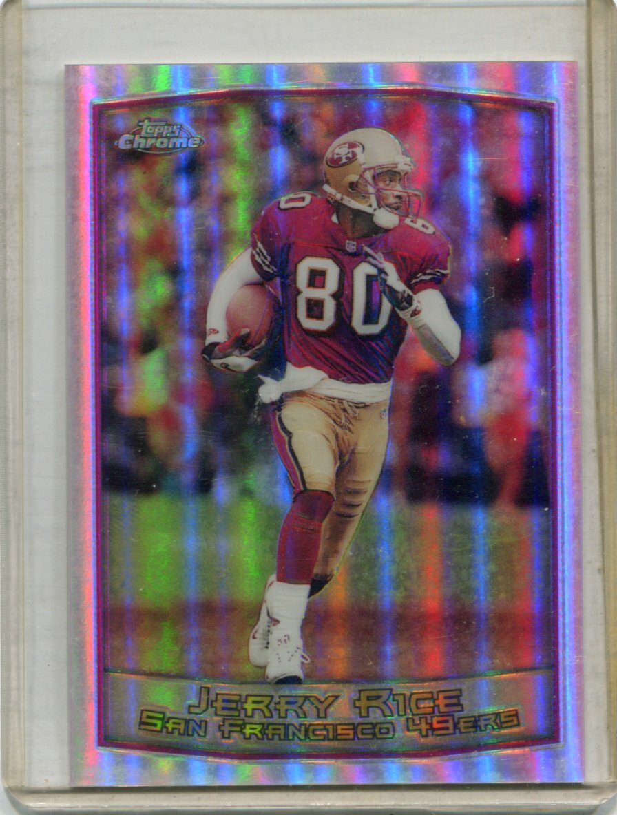 1999 Topps Chrome - JERRY RICE - Refractor #50 - SAN FRANCISCO 49ers
