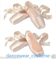 Professional Satin Ballet Pointe Shoes Ladies Girls Hard Bottom Dance Toe Shoes
